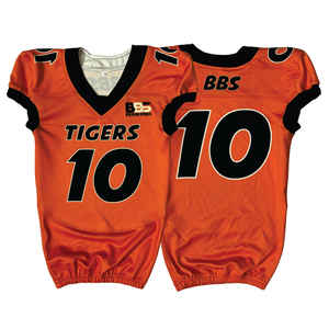 Uniforme de football américain personnalisé de haute qualité 2026, 100 % polyester, manches courtes, respirant, grande taille, séchage rapide, service OEM - Product Image 1