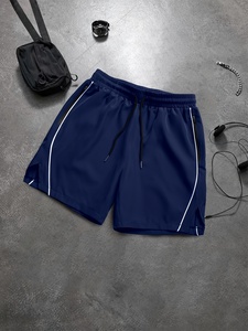 Secure <b>Zip</b> <b>Pockets</b> for Gym and Sports in Red Athletic Cargo <b>Shorts</b> Men Performance Fabric <b>with</b> Elastic Waist - Product Image 1