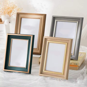 Handmade Wooden Photo <b>Frame</b> Desktop Picture Display Solid Wood Portrait <b>Frame</b> Home Office Table Decor Natural Timber Art Holder - Product Image 1