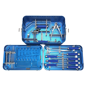Anterior Cervical Plate Instrument <b>Set</b> High Quality Orthopedic Spine Surgery <b>Tools</b> Stainless Steel <b>Set</b> with Aluminum <b>Box</b> - Product Image 1