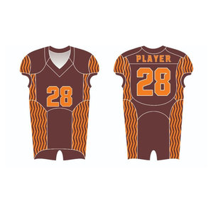 Uniformes de Fútbol Americano Personalizados al por Mayor, Conjuntos de Ropa Deportiva para Equipos, Impresión por Sublimación Digital, Uniformes Bordados para Hombre - Product Image 2