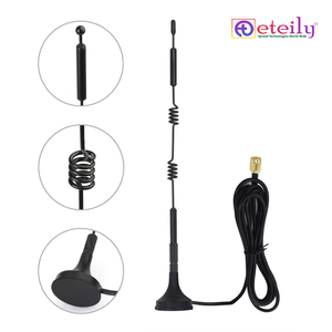 ETEILY ET-5G9M-1L3-SMS-S17 Antenne magnétique à ressort 5G 9dBi de qualité supérieure, câble RG174 (3m) + connecteur SMA (M) St. Certifié IP65 - Product Image 1