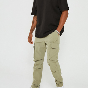 Pantalones cargo jogger de algodón French Terry para hombre, pantalones cargo casuales, pantalones cargo para actividades al aire libre, pantalones deportivos para campo, pantalones cargo para hombre - Product Image 1