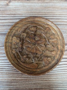 Home Decor Pentagram Round Wooden <b>Incense</b> Holder for <b>Incense</b> Sticks and <b>Cones</b> Vintage Mango Wooden Pentacle <b>Incense</b> Burner Hold - Product Image 4