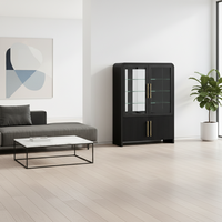 Meuble de présentation PKP en bois massif, table basse moderne, vitrine TV pour salon, mobilier pliable écologique, vente en gros, sur mesure