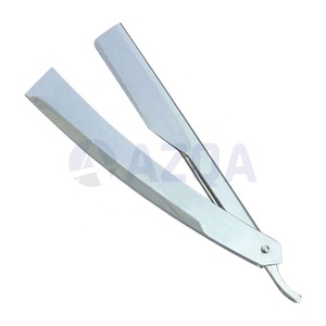 Navaja de Afeitar Profesional Plegable para Barbería con Mango de Plástico Negro, Navaja de Corte Recto para Afeitar la Barba de Hombres - Product Image 3