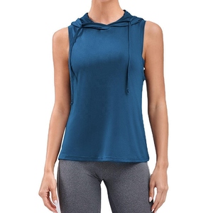 Stylish Women <b>Sleeveless</b> <b>Hoodie</b> Tank Top Casual Sportswear For Workout And Everyday Use - Product Image 1