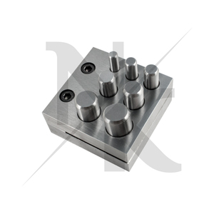 7 Hole Disc Cutter <b>Set</b> Jewelry Making Tools Sheet Metal Circular <b>Punch</b> Die Block Goldsmiths Metal Forming Stainless Steel - Product Image 4