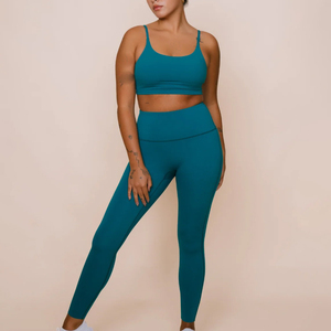 Wholesale <b>Women</b> Yoga Set Custom Workout Outfit Seamless Fitness Clothing OEM ODM Sportswear Manufacturer - Product Image 1