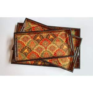 ถาดเสิร์ฟพิมพ์ลาย MDF คุณภาพสูง รุ่น 8 ถาดเสิร์ฟอาหารและเครื่องดื่มตกแต่งอย่างมีสไตล์ สำหรับเสิร์ฟชา กาแฟ และค็อกเทล - Product Image 4