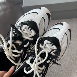 Zapatillas Retro de Malla Negras y Blancas 2026, para Hombre y Mujer, Transpirables, Casuales, Deportivas, con Cordones, Ligeras, para Caminar - Product Image 3