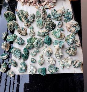Modenita India Natural con Calcedonia Verde, Piedra en Bruto, Cristales Curativos Terrosos, Cristal de Diamante para Regalo, Decoración, Práctica de Reiki - Product Image 2