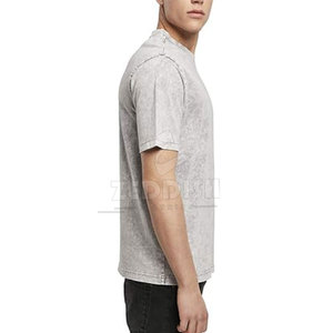 Camiseta de Manga Corta para Hombre con Lavado Ácido, Personalizada con Marca Privada, Nueva Llegada - Product Image 5