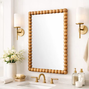 Modern Decorative Mosaic <b>Mirror</b> with Customizable Color Orange/Terracotta - Product Image 1