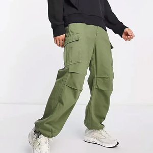 Pantalon Cargo Décontracté pour Homme en Toile Respirante à Séchage Rapide, Écologique, Robuste, Coupe Droite, Qualité Supérieure, Style Rétro Américain - Product Image 1