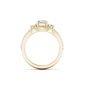 Bague de fiançailles en or massif 18 carats pour femme, diamant synthétique certifié IGI, 2,00 carats, taille brillant rond, clarté VS1, couleur F - Product Image 2