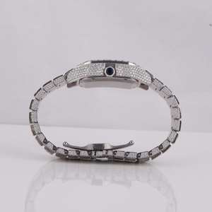 VVS1 Moissanite Diamond HipHop Iced Out <b>Watch</b> at Affordable Price From Indian Manufacturer - Product Image 5