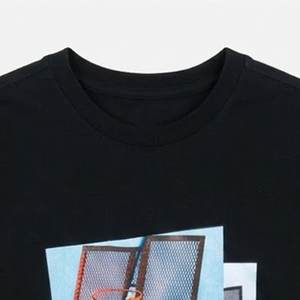 Nuevas Camisetas Negras para Hombre con Logotipo Impreso en DTF Personalizado de Alta Demanda, para Ropa Deportiva, Camiseta Moderna con Cuello Redondo, Tejido Transpirable y Cómodo - Product Image 5