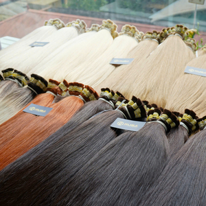 Extensiones de Cabello Humano Virgen Vietnamita al por Mayor, Súper Doble Trama, Liso, Rubio, Negro, Castaño, Colores de Moda - Product Image 5