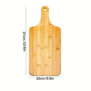 Planche à pizza en bambou pour la maison, plateau à pain et fruits, planche à découper en bois pour une découpe pratique - Product Image 4
