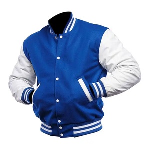 Factory Manufacture Custom 100% Wool Chenille Embroidery Letterman <b>Baseball</b> Varsity Cropped <b>Jacket</b> Streetwear <b>Men</b> Varsity <b>Jacket</b> - Product Image 3