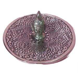 Brûleur d'encens et attrape-cendres en aluminium Porte-bâton d'encens parfumé pour diffuseur d'aromathérapie Cadeau d'invité parfait - Product Image 5