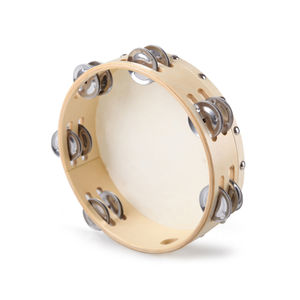 Tambourin en bois de bouleau fait main de haute qualité, instrument professionnel sans tête pour bébé, jouet musical artisanal en bois - Product Image 2