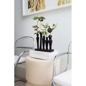 Florero de Metal Hecho a Mano de Primera Calidad, Elegante y Moderno Recipiente Decorativo para Flores Frescas, Flores Secas y Flores Artificiales - Product Image 2