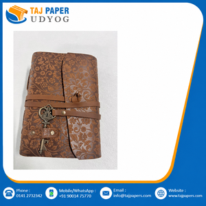 Pure Leather <b>Floral</b> Embossed Journal Handmade Vintage Hardcover <b>Notebook</b> with Custom Logo and Premium Paper - Product Image 6