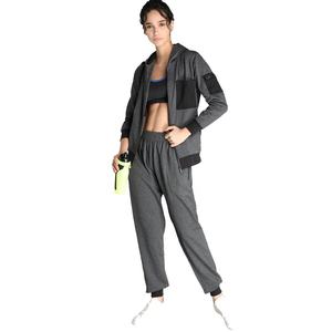 Survêtements pour femmes à fermeture éclair complète de conception personnalisée du fournisseur direct de l'usine dernier style vêtements à capuche en coton avec logo personnalisé - Product Image 5