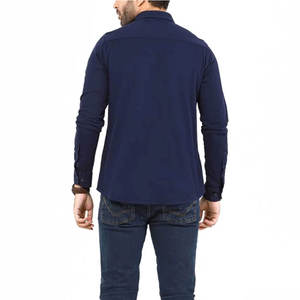 Camisa de Manga Larga para Hombre, Personalizable, de Primera Calidad, 100% Algodón, Corte Ajustado, Color Sólido, para Vacaciones, Satén, Secado Rápido, Transpirable - Product Image 2