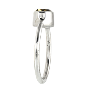 Anillo de Plata de Ley 925 con Citrino Amarillo Sol, Joyería Hecha a Mano, Anillo de Piedra Preciosa Natural, Anillo Minimalista con Piedra Ovalada - Product Image 2