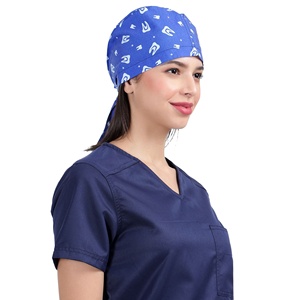 Women Operating Room <b>Scrub</b> <b>Cap</b> Cotton Surgical Nurse Hat Adjustable Medical Hospital Head Cover OEM Manufacturer - Product Image 2