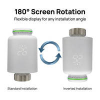 Sansael SST01 Tuya Termostato Inteligente WiFi/Zigbee para Radiador TRV, Controlador de Temperatura de Calefacción Programable, Flexible para Hogar y Oficina