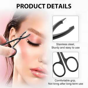 Juego de Pinzas de Acero Inoxidable de Lujo UBI, Hechas a Mano, Reutilizables y Duraderas, con Punta Recta para Cejas y Vello Facial - Product Image 2