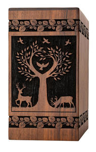 Urnes funéraires en bois pour adultes, urnes de crémation artisanales en bois poli, urnes funéraires à bas prix - Product Image 5