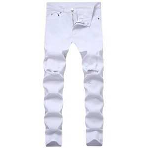 Nuevos Jeans de Mezclilla para Hombre, Estilo Recto Elástico, Formal de Negocios, Casual, 100% Algodón, Jeans Azules, Invierno, Otoño, Transpirables, Ecológicos - Product Image 4