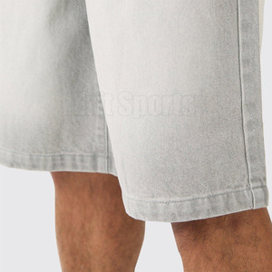 Made in Best Material Lightweight <b>Men's</b> <b>Drawstring</b> Knitted Solid Casual Mid Waist High Quality Breathable <b>Jeans</b> Shorts - Product Image 6