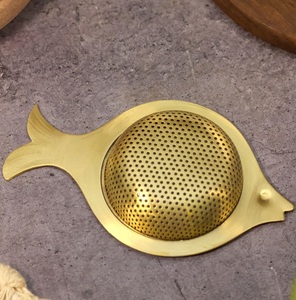 Colador de té de malla fina de latón, filtro de té de hojas sueltas, infusor de té de metal premium, accesorio de cocina, diseño duradero, ¡muy vendido! - Product Image 2