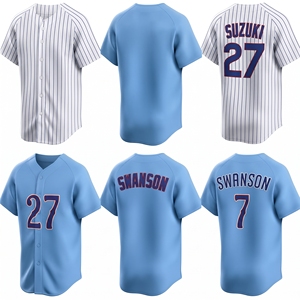Camiseta de Béisbol Personalizada para Equipo, Cuello Redondo, Tejida, con Impresión por Transferencia de Calor, Ropa Deportiva de Béisbol - Product Image 6