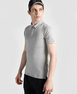 เสื้อเชิ้ตแขนสั้นผู้ชาย ผ้าฝ้ายถัก 100% ระบายอากาศได้ดี แต่งซิป คุณภาพสูง กระดุมลายเรียบ ทรงเข้ารูป ใส่ได้ในฤดูร้อน - Product Image 2