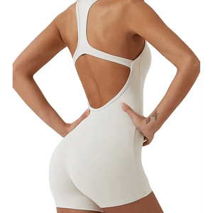 Nouvelle combinaison de yoga pour femmes, vêtements de sport, vêtements de gym, combinaison sans couture, élastique, sans manches, sexy, combinaison de yoga une pièce pour femmes - Product Image 6