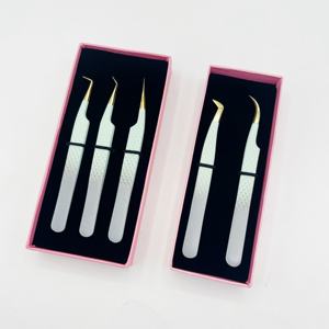 Pinzas de Acero Inoxidable de Alta Calidad Somofy Enterprises, Agarre de Diamante Suave, Doradas, para Extensión de Pestañas, Duraderas, Precisión, Nuevas - Product Image 5