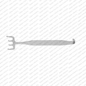 Retractor de Levantamiento de Cejas Corona de Calidad Premium Grado OR, 4 Puntas Afiladas, Freeman Face Lift, 38 mm, Instrumentos Ortopédicos - Product Image 4