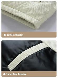Chaqueta de paneles negra y verde oliva excepcional con parte superior de tela con memoria y puños elásticos para prendas de vestir exteriores de moda al por mayor personalizadas - Product Image 6