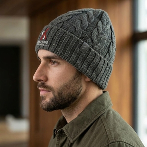 Beanies Cap Premium Knitted Winter Headwear Custom Design Soft <b>Warm</b> Fabric Comfortable Stretch Fit Casual Outdoor Fashion <b>Hat</b> - Product Image 2