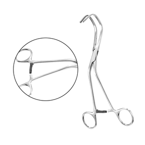 Pinzas Quirúrgicas Satinsky Cooley Debakey, Pinzas Vasculares de Oclusión Tangencial, Pinzas para Vena Cava con Eje Angulado Atraumático - Product Image 6