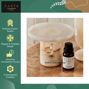 เตาอโรมาคุณภาพสูงลดราคาพิเศษ เครื่องหอมอโรมาเธอราพี หินออนิกซ์ธรรมชาติ เครื่องละลายขี้ผึ้งตกแต่ง เตาออยล์เบิร์นเนอร์ ใช้กับเทียนทีไลท์ ใช้ได้ทุกฤดู - Product Image 4