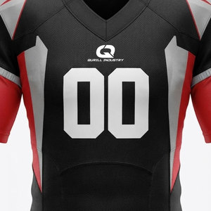Uniformes de football américain en gros, taille et couleur personnalisées, commande en gros acceptée pour les écoles/les clubs/les équipes, 100% polyester, séchage rapide - Product Image 6