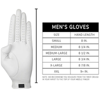 Gants de golf unisexes en cuir Cabretta respirant, couleurs et logo personnalisés, antidérapants, pour la main gauche, sport